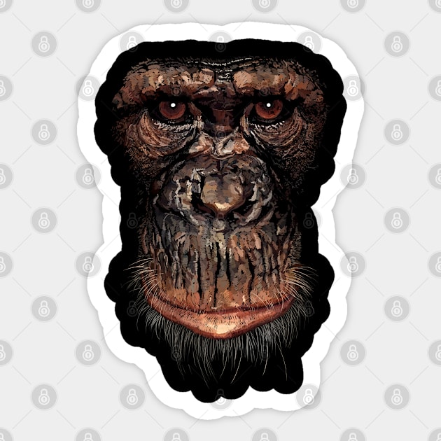 Monkey Sticker by sibosssr